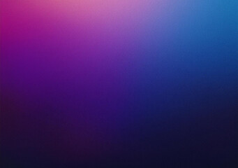Fototapeta premium Grainy gradient background, dark blue purple magenta pink black abstract noise texture banner, poster header backdrop design