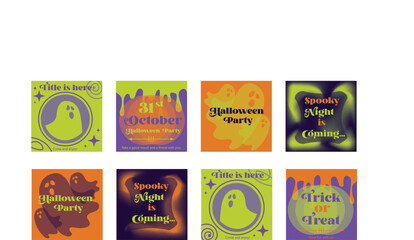 Halloween Social Media Set Template