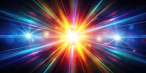 Bright light flash with a transparent effect creating dynamic and vibrant visual energy abstract art