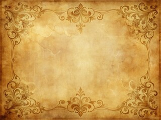 Distressed, sepia-toned parchment with faint script, ornate borders, and subtle tears, evoking nostalgia and classic elegance for design, advertising, and digital media applications.