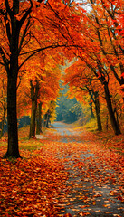 Fototapeta premium screensaver, wallpaper for smartphone on the theme of autumn