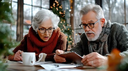 Senior Couple Discussing Health Insurance Options