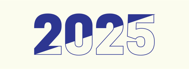 2025 year vector file