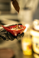  Ideal for dessert recipes, culinary promotions, or food photography. This photo highlights the indulgence of chocolate and churros, perfect for dessert blogs, recipe guides, or promoting sweet treats