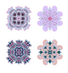 set of colorful patterns