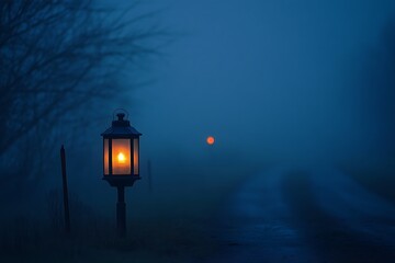 lantern in the night