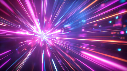 Obraz premium Futuristic Laser Battle