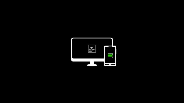 two-factor authentication icon animation video. multi factor, link icon.