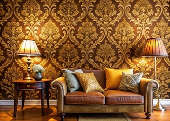 Elegant Brown Colour Wallpaper Perfect for Interior Design, Backgrounds, and Home Decoration Projects