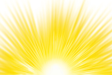 Sun rays explode on transparent background. Sunlight glare. Light sun effect PNG. Yellow sun rays...
