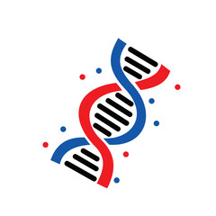 Fototapeta premium DNA icon design. microbiology structure sign and symbol.