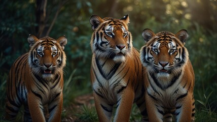 Three Majestic Tigers