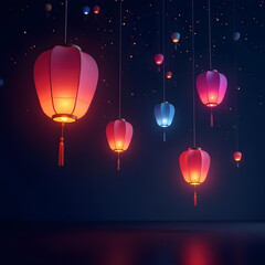 Obraz premium chinese new year lantern