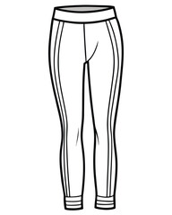 Leggings vector line art