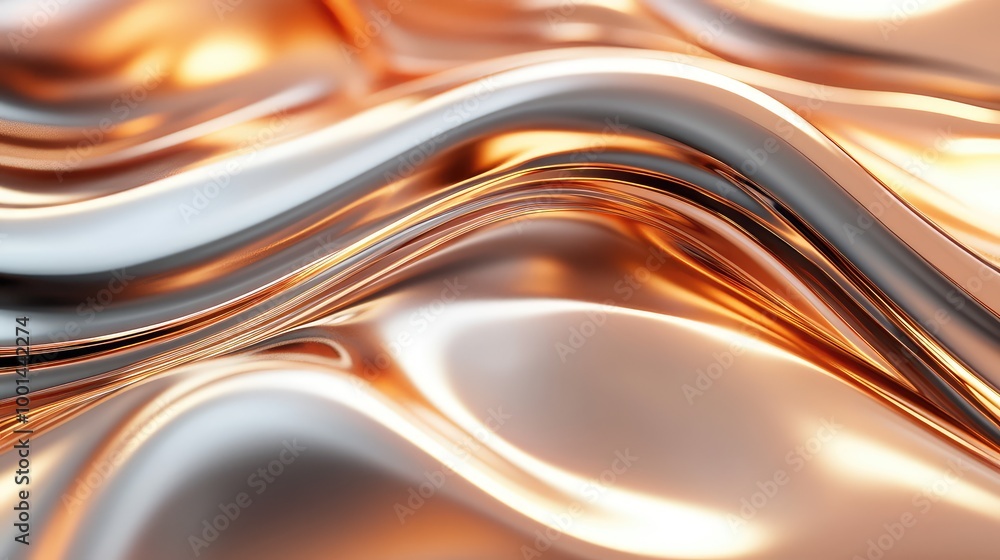 Poster a luxurious 3d rendering of shampoo cream forming delicate waves, with soft shadows and glowing meta