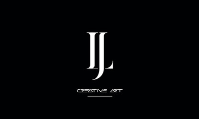 JL, LJ, J, L abstract letters logo monogram