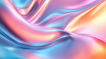 A vibrant 3D design of shampoo cream flowing smoothly, surrounded by dynamic metallic textures and soft glowing accents