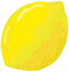 シンプルなレモンのイラスト ベクター素材