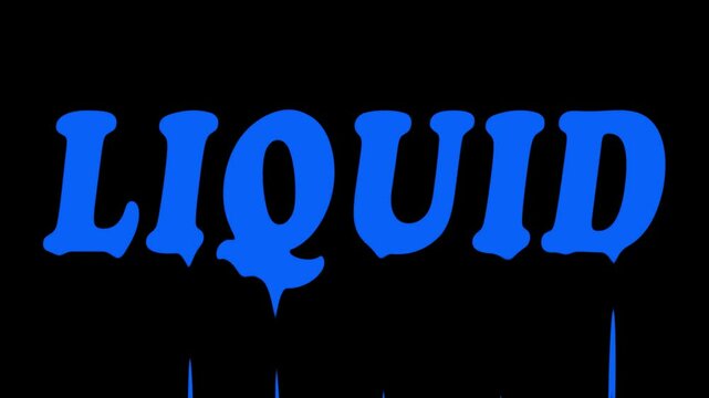 liquid editable text effect template, liquid similar glass text style, premium vector blue color.