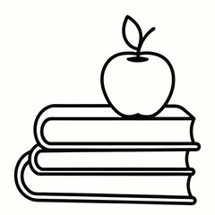 teacher's day silhouette vector isolated on white background 