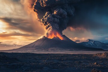 fire in the volcano