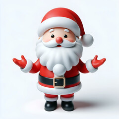 Happy Santa with Gift Sack - Holiday Celebration Design