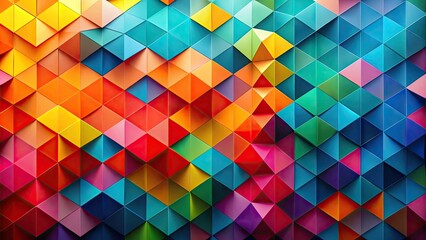 Colorful Abstract Geometric Shapes Background for Creative Design Projects and Modern Artwork Displays