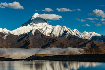 Minya Konka, a famous snow mountain on the eastern edge of the Qinghai Tibet Plateau