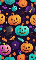 halloween seamless background