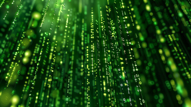 Digital matrix-style background with cascading lines of data, creating a sense of constant flow and movement in a high-tech environment. cyber tech wallpaper