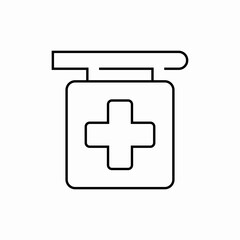 medicine medical centr clinic icon sign vector