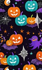 halloween seamless background