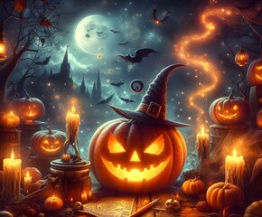 fantastic pumkin lantern hallowen