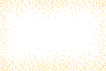 gold glitter frame, Shiny gold frame isolated on white background, sparkle stardust frame. Illustration of an background with stars