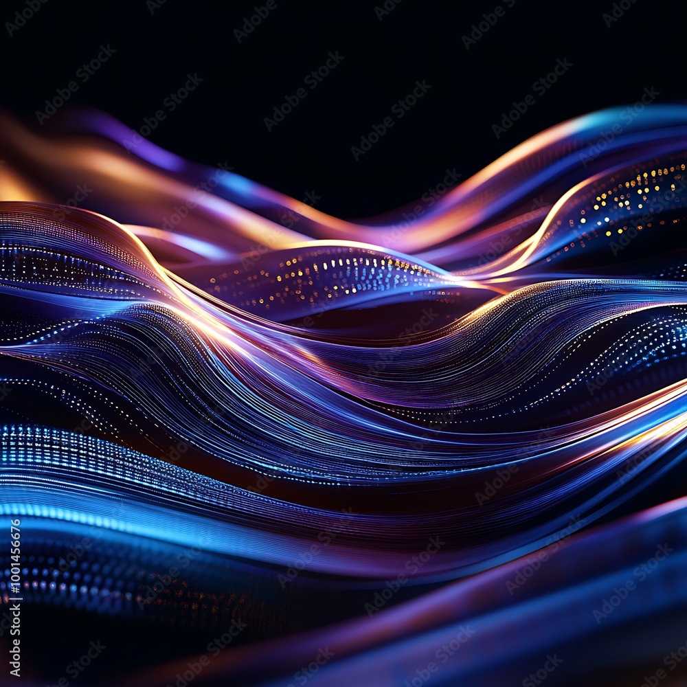 Poster abstract digital background. data universe illustration. ideal for depicting network abilities, tech