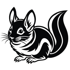 chinchilla logo icon vector design 