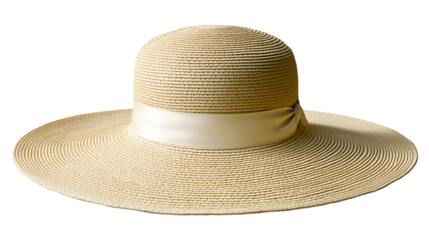 Hat isolated on transparent png. Summer hats. Beach hats.