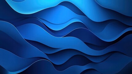 Obraz premium Abstract Blue Waves