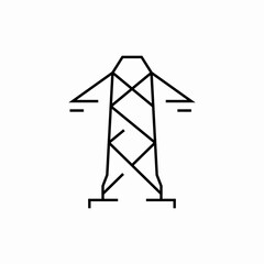 high voltage station electricak voltage icon sign vector