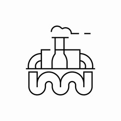 gas oil geothermal energy icon sign vector