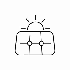 solary sun energy icon sign vector