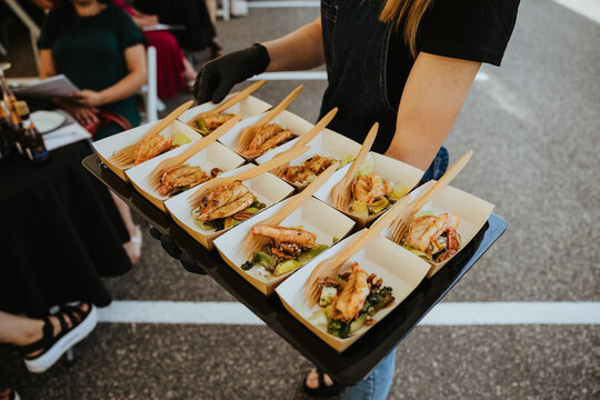 food service cattering asian cuisine shrimp take away