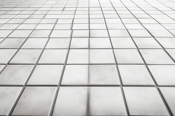 white mosaic tiles with grid lines