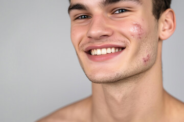 Fototapeta premium Facials, an acne-ridden face