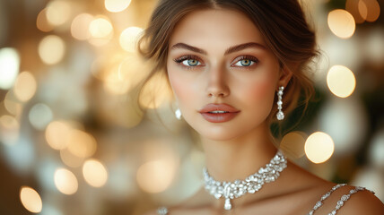 portrait of a woman Glamorous Bokeh Beauty