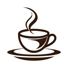 Simple coffee cup logo vector design on a white background for web and print use.
Minimalist coffee cup logo vector for branding, print, and digital designs.