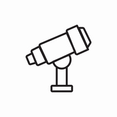 telescope equipment icon sign vector