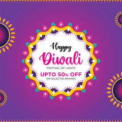 Diwali Sale Advertisement, Banner, Poster, Design vector template, Creative flyer concept, Graphic design element