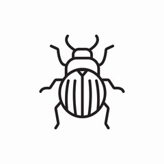colorado beetle icon sign vector