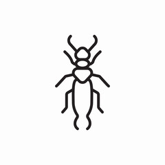 small insect icon sign vector